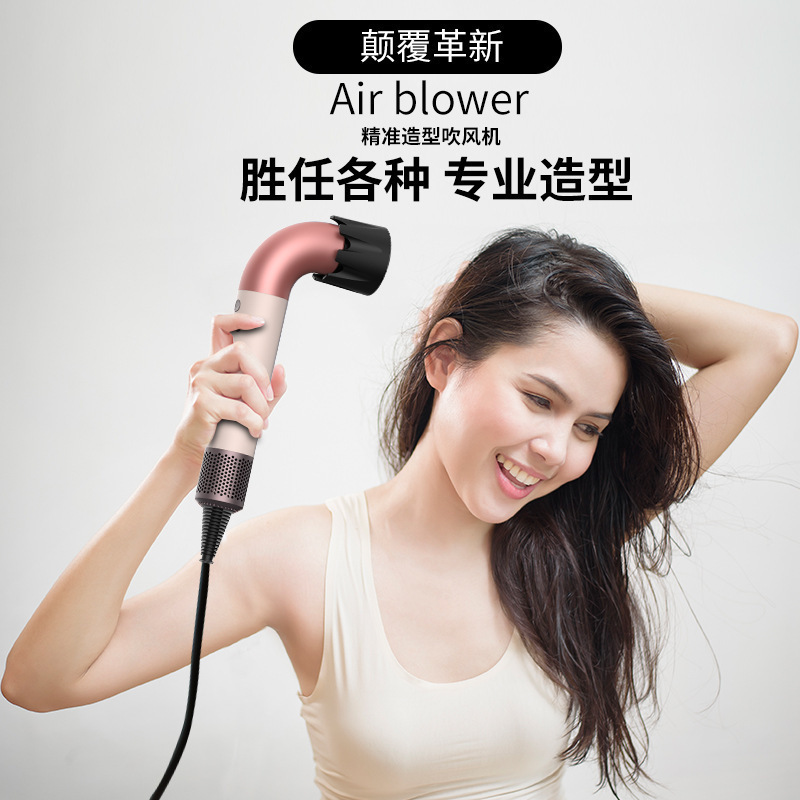 新款HD18水弯管风筒负理子理发店高速吹风机电吹风家用电吹筒跨境|undefined