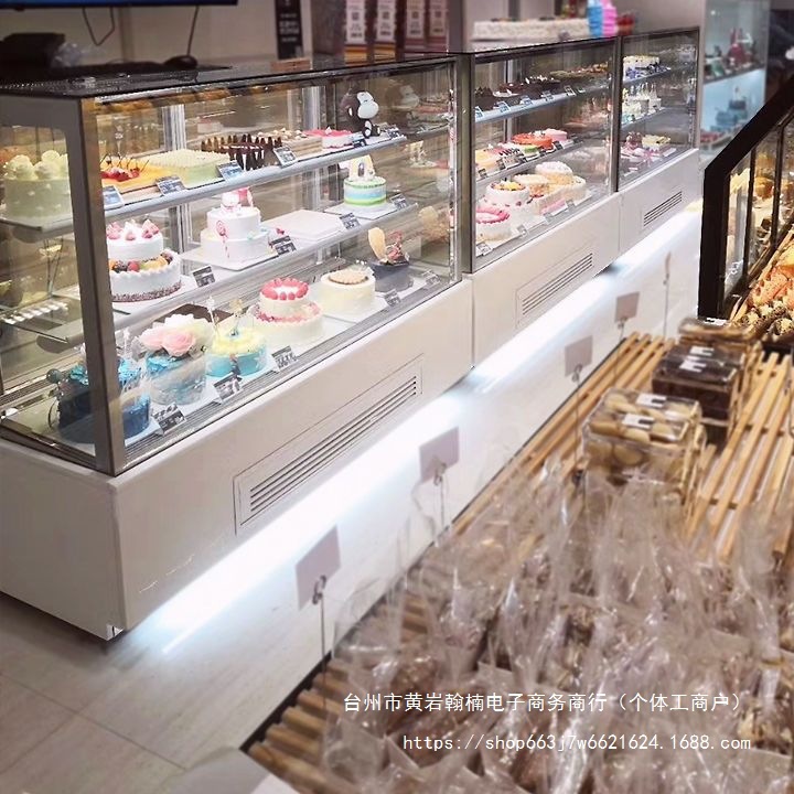 蛋糕柜冷藏展示柜水果熟食甜品保鲜柜商用风冷立式直角冷藏柜