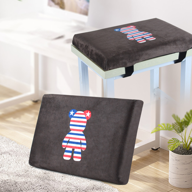 坐垫学生教室椅子座垫凳子垫子宿舍寝室屁垫记忆棉加厚长方形椅垫