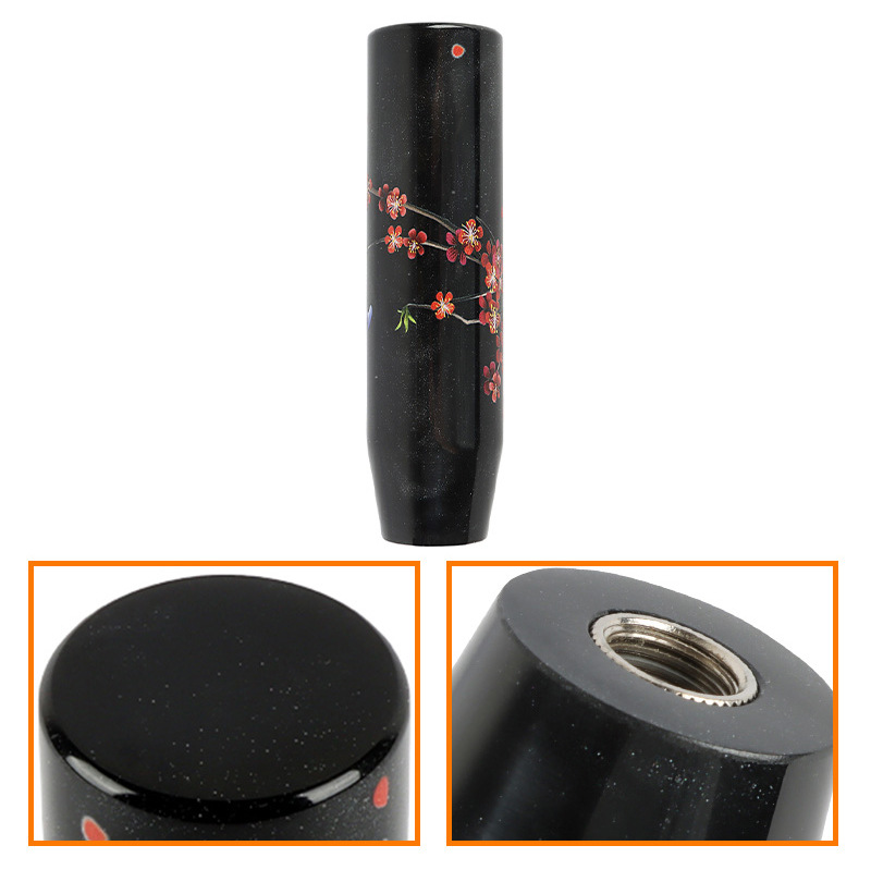 Cross-Border Foreign Trade Automotive Accessories Personalized Decoration Modified Gear Shift Knob Jdm Cylindrical Universal with Gear Lever