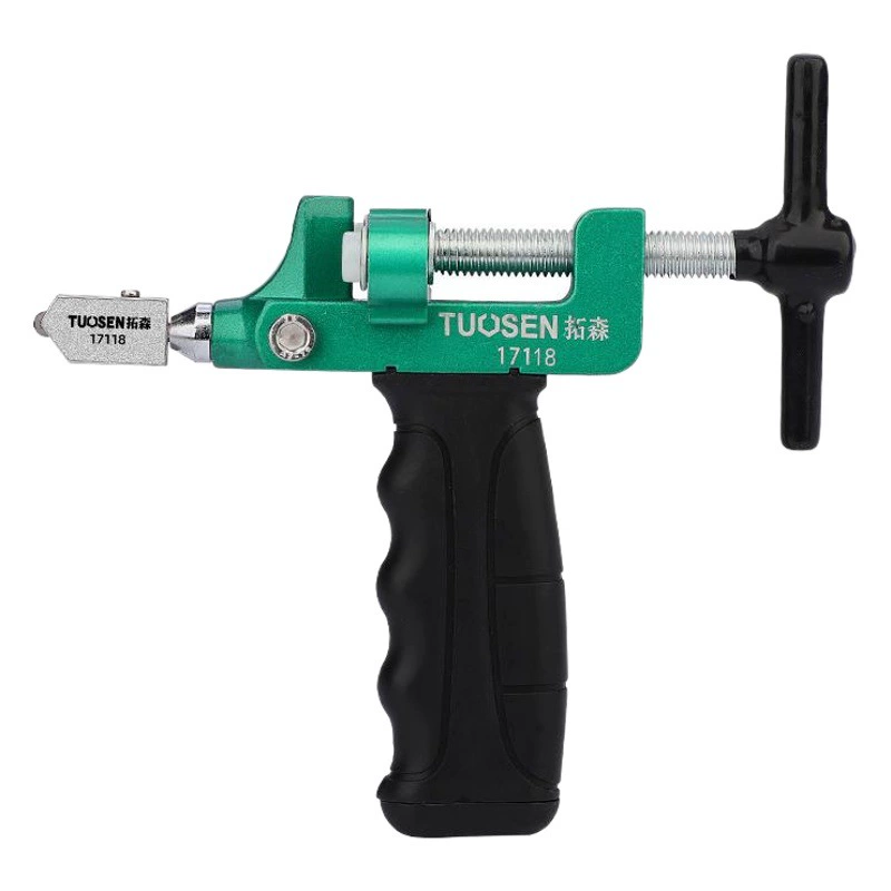 Аппаратные инструменты Tuosen Резка стеклянных границ Керамическая плитка Открытый стеклянный нож Интегрированный стеклорез два в одном