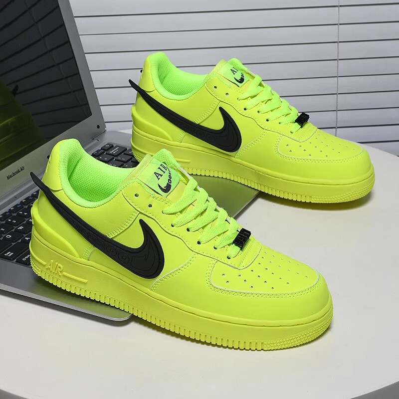 Air Force One Fluorescent Green Ambush Joint Large Hook Sneakers Classic Black and White Men's Shoes Af1 Year of the Dragon Limited Women's Shoes Air Force One Fluorescent Green Ambush Joint Large Hook Sneakers Classic Black and White Men's Shoes Af1 Year of the Dragon Limited Women's Shoes