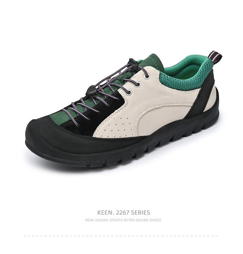 Giày sneaker nữ cổ thấp da lộn mờ phong cách retro đế dày buộc dây — 3679 kaki, 3679 màu hồng, 3679m Trắng và Xanh, 3679m màu trắng và xanh lá cây chi tiết 24