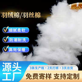 厂家直销柔滑细腻保暖佳羽绒棉，赛羽绒，仿羽绒，超细纤维一包起