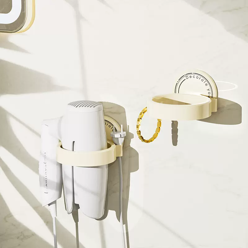 吹风机架免打孔壁挂式吹风机支架浴室电吹风架卫生间吹风机置物架