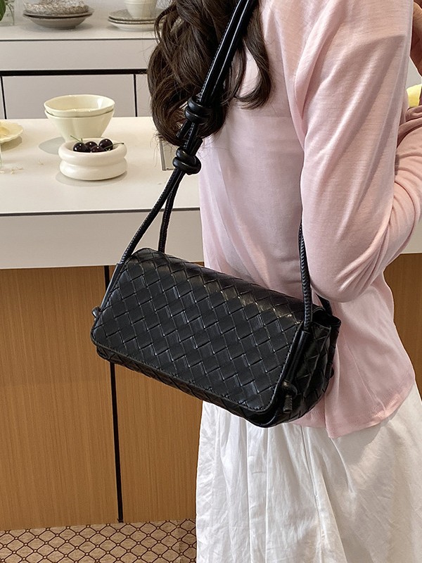 Diseño coreano de nicho tejido bolso cuadrado pequeño para mujeres 2026 nuevo estilo de lujo ligero de alta calidad de viaje mochila