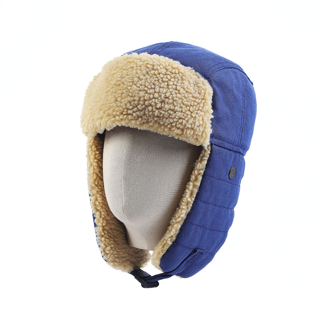 Cappelli da cacciatore Cappello vintage in tela Lei Feng Autunno e inverno caldo più occhiali in pile berretto per le orecchie Berretto da ciclismo elettrico berretto da sci_voghion.com