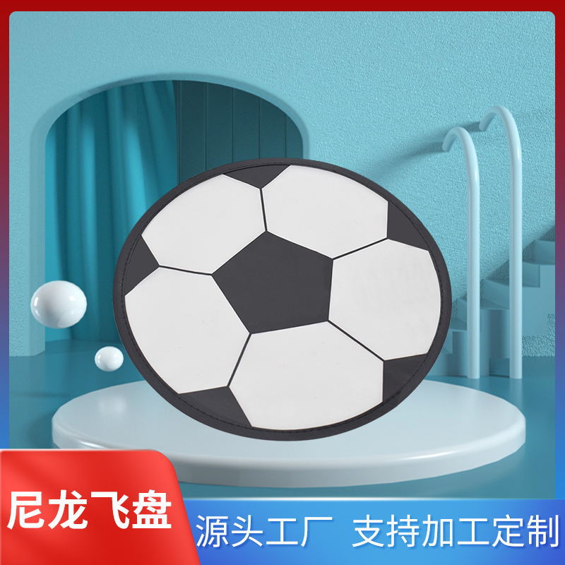 round nylon folding handheld frisbee