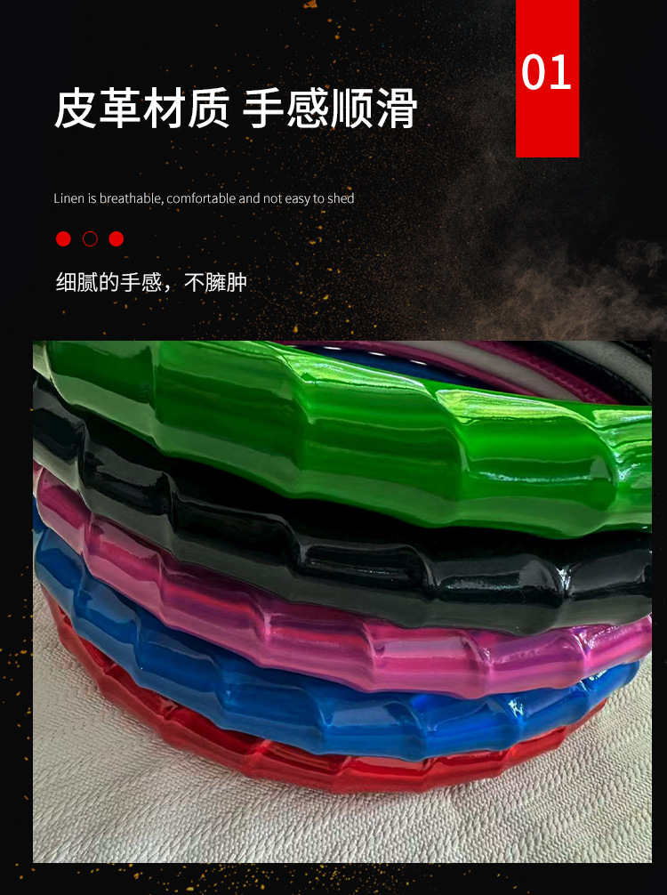 Cross-Border Wholesale Fashionable Bamboo Pu Car Steering Wheel Cover for All Seasons, Non-Slip and Wear-Resistant Car Fashion Handle Cover