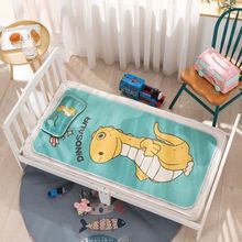 婴儿卡通凉席新生儿宝宝冰丝枕头透气儿童幼儿园婴儿床席子批发