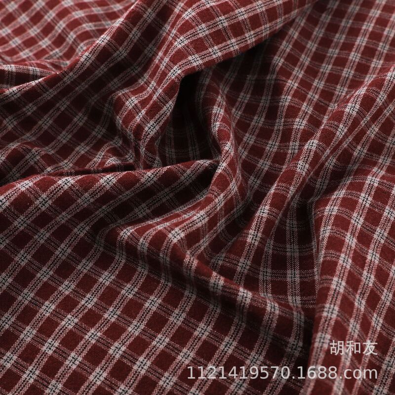 Ready Stock Plaid Fabric, Casual Long-Sleeved Shirt Fabric, Shoe, Hat and Bag Lining Fabric, Retro Plaid Fabric Ready Stock Plaid Fabric, Casual Long-Sleeved Shirt Fabric, Shoe, Hat and Bag Lining Fabric, Retro Plaid Fabric