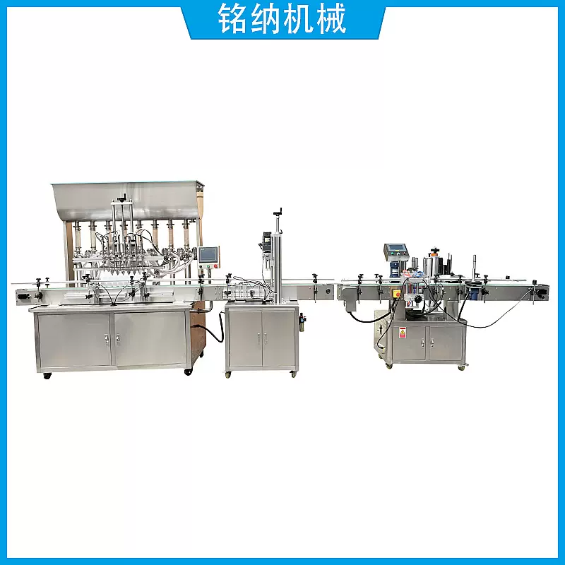 全自动液膏体灌装机洗衣洗碗液清洁剂灌装流水包装生产线广州