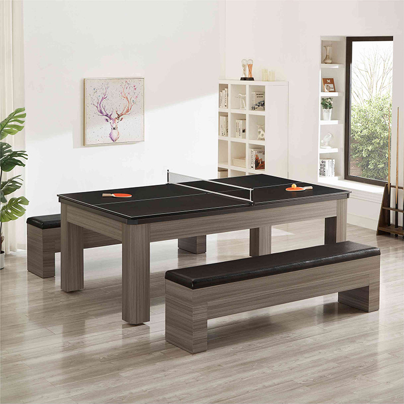 Mesa de comedor mesa de billar multifuncional 4 en 1 mesa de entretenimiento mesa de tenis de mesa 3 en 1 mesa de ejercicio para adultos