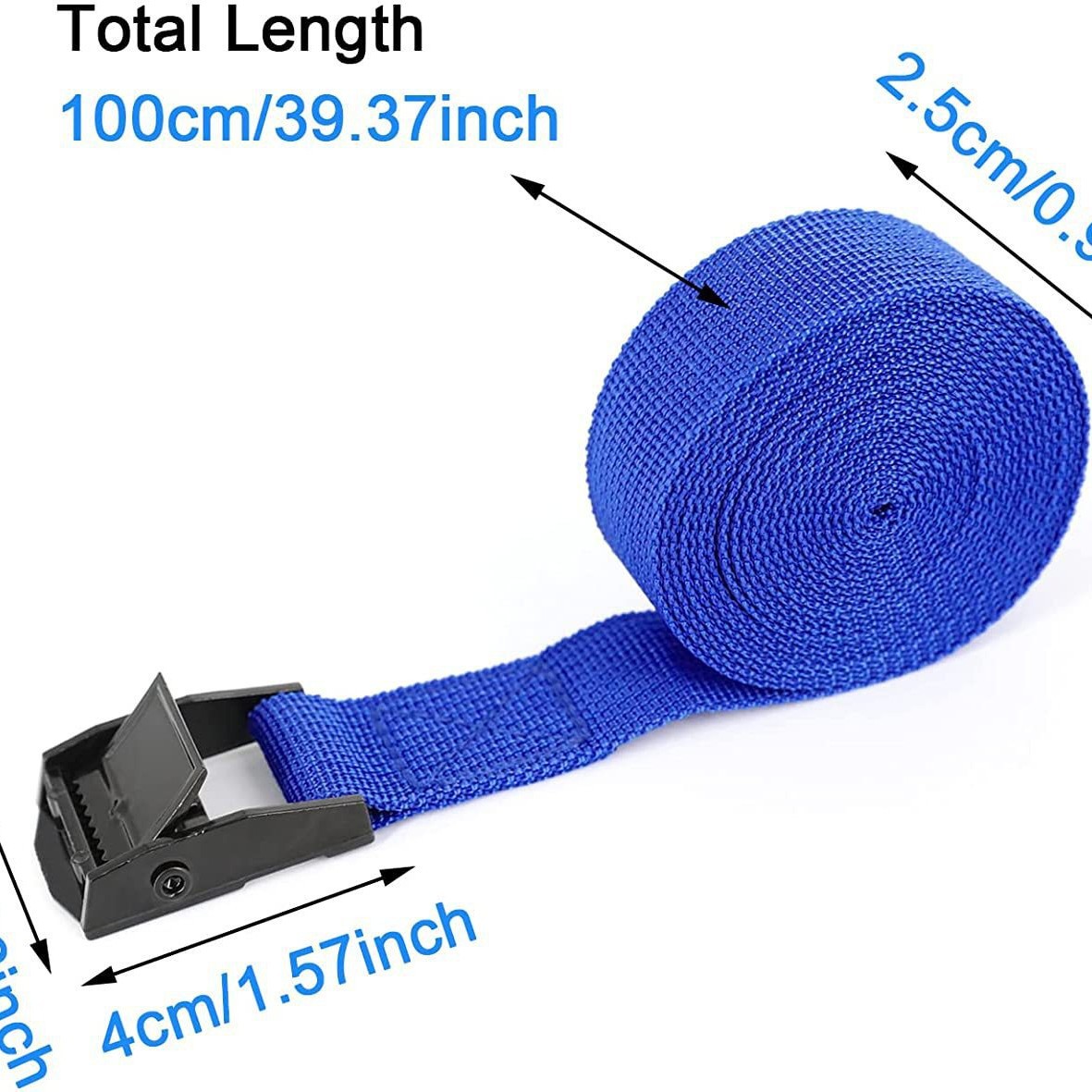 En stock aleación de zinc hebilla de equipaje estante vinculante cinturón camión motocicleta al aire libre ajustable tensor vinculante cinturón