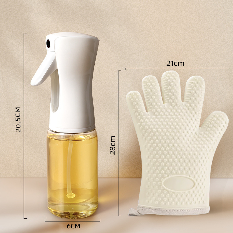 Botella de pulverización de aceite para freidora de aire, botella de pulverización de aceite para cocina, botella de pulverización de niebla de control de aceite, botella de condimento de alta presión, lata