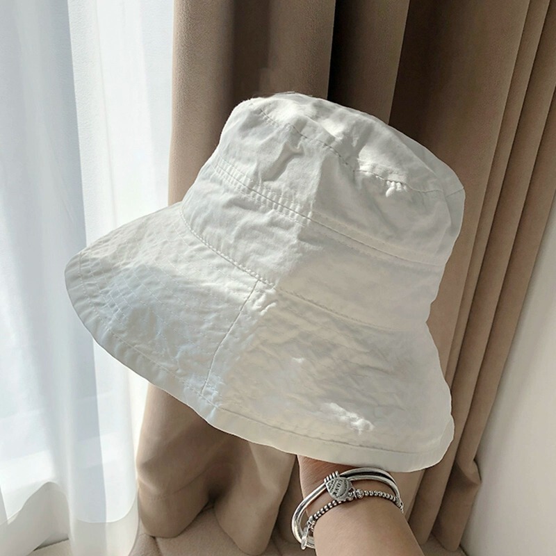 2025 New Fisherman Hat for Women Korean Version Solid Color Travel Sunshade Sun Protection Japanese Versatile Foldable Sun Bucket Hat Trendy 2025 New Fisherman Hat for Women Korean Version Solid Color Travel Sunshade Sun Protection Japanese Versatile Foldable Sun Bucket Hat Trendy