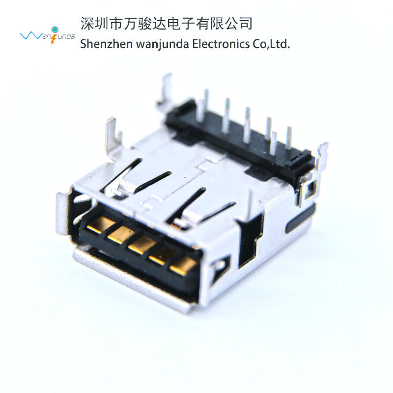 USB3.0母座四脚ボードステンレスケースUSB母座9Pinプラグ黒USBインターフェイス|undefined