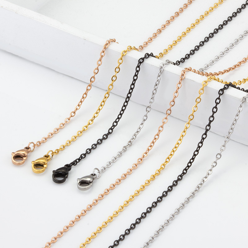 Stainless Steel Material Simple Style Geometric Stainless Steel Plating Necklace 1 Piece