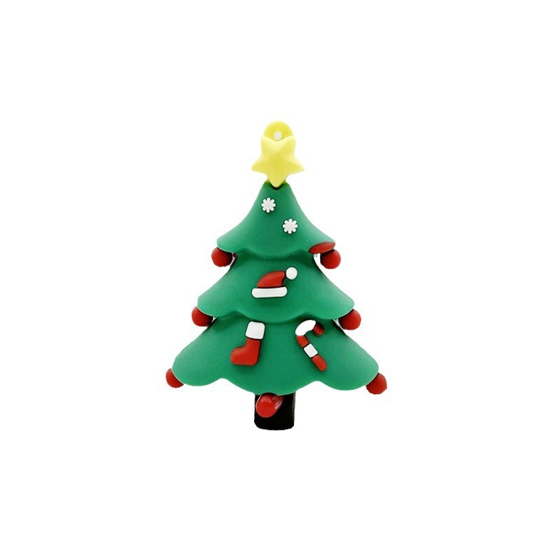 国境を越えたクリスマスの人形のキーホルダーはサンタクロースの雪だるまの姜パイ人滴ゴムの人形のキーホルダーの飾りです。|undefined