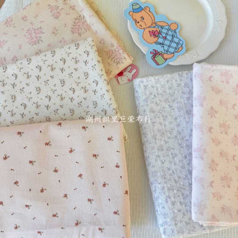 In-Stock Items: All-Cotton Floral Fabric with Digital Printing, Available for Immediate Delivery