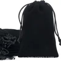 Хлопковый холщовый рюкзак на завязках, Gym bag, черный // белый, 30x40 см, дорожный рюкзак на завязках