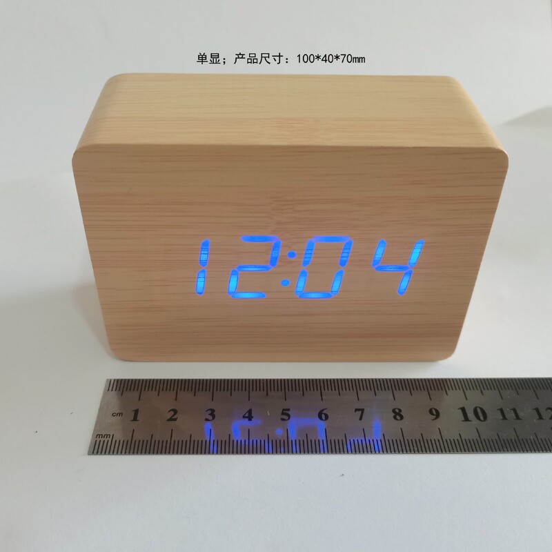 新しいファッション木の時計電子時計led日付温度表示電子目覚まし時計メーカー卸売り|undefined