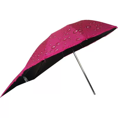 Elektromobil üçün ön şüşə çətiri (günlük), Electric scooter sunshade, motorcycle - red-water-drop-extended-black-vinyl-umbrella-single-umbrella-without-a-stand