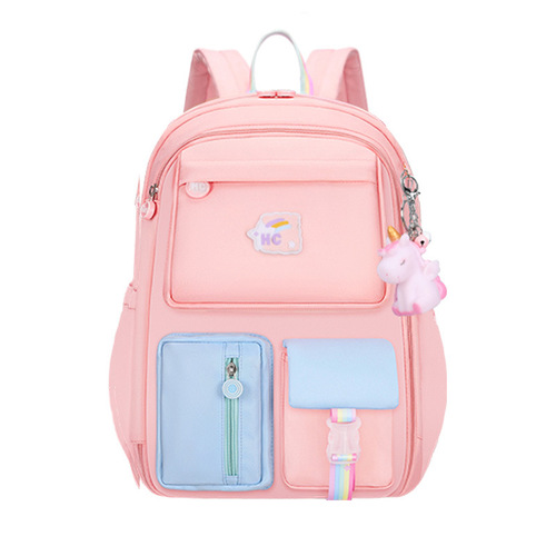 New primary school student schoolbags for girls grades 1, 2, 3 to 6, ultra-light weight-reducing, large-capacity children's backpack, one-piece drop shipping