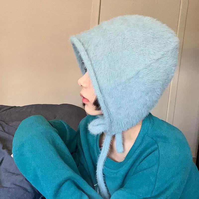 스카이 블루 [하이 블록 모조 밍크 헤어 소재]]