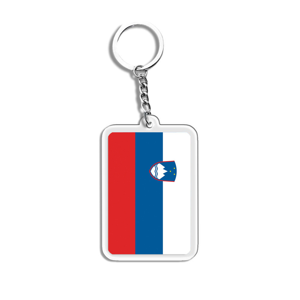 Colgante acrílico bandera nacional personalidad colgante creativo suministro transfronterizo fan decoración colgante conmemorativo llavero
