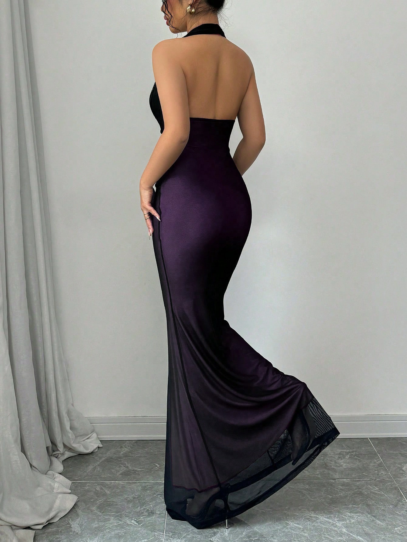 Cross-Border European And American Foreign Trade 2025 Summer New Women's Sexy Halter Mesh Pure Desire Sleeveless_ecoleips.com
