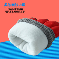 Thick-fingered children's ski gloves winter for boys cartoon lined waterproof warm gloves cross-border