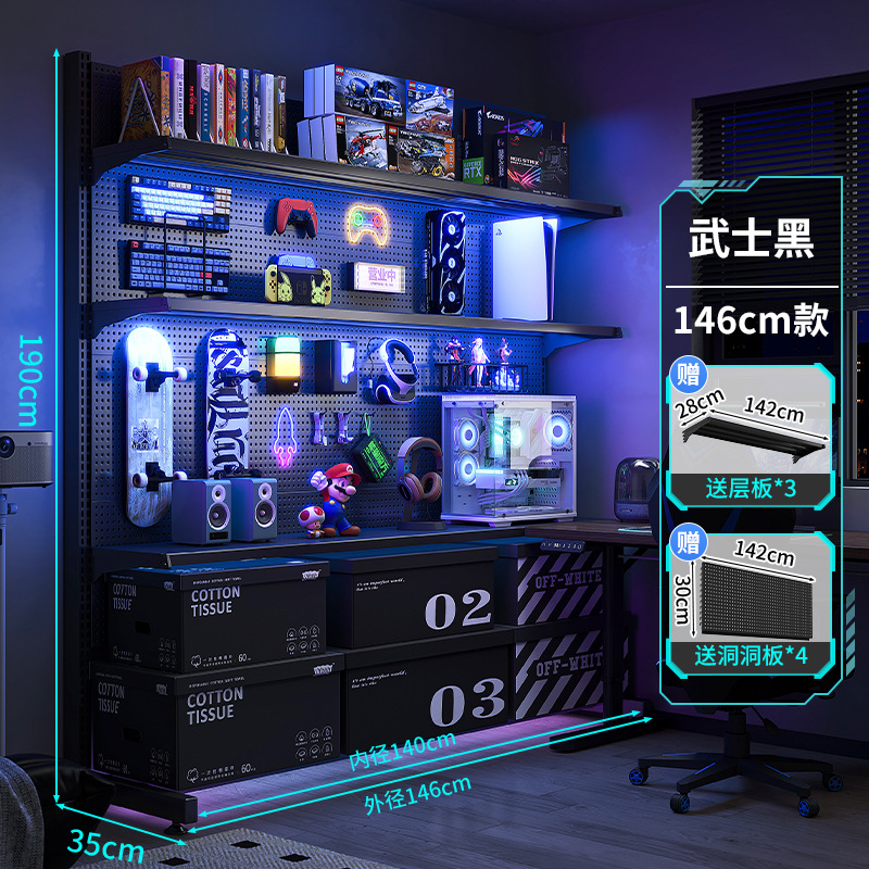 Escritorio para computadora de escritorio, dormitorio, hogar, escritorio, estantería, estante de piso, combinación de mesa y silla para juegos individuales