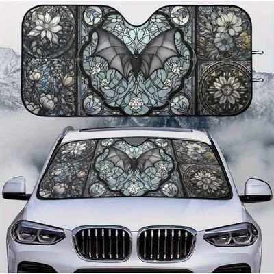 Sun shade: Heat-Insulating Sunshade Car Universal - 130cm70cm-bat