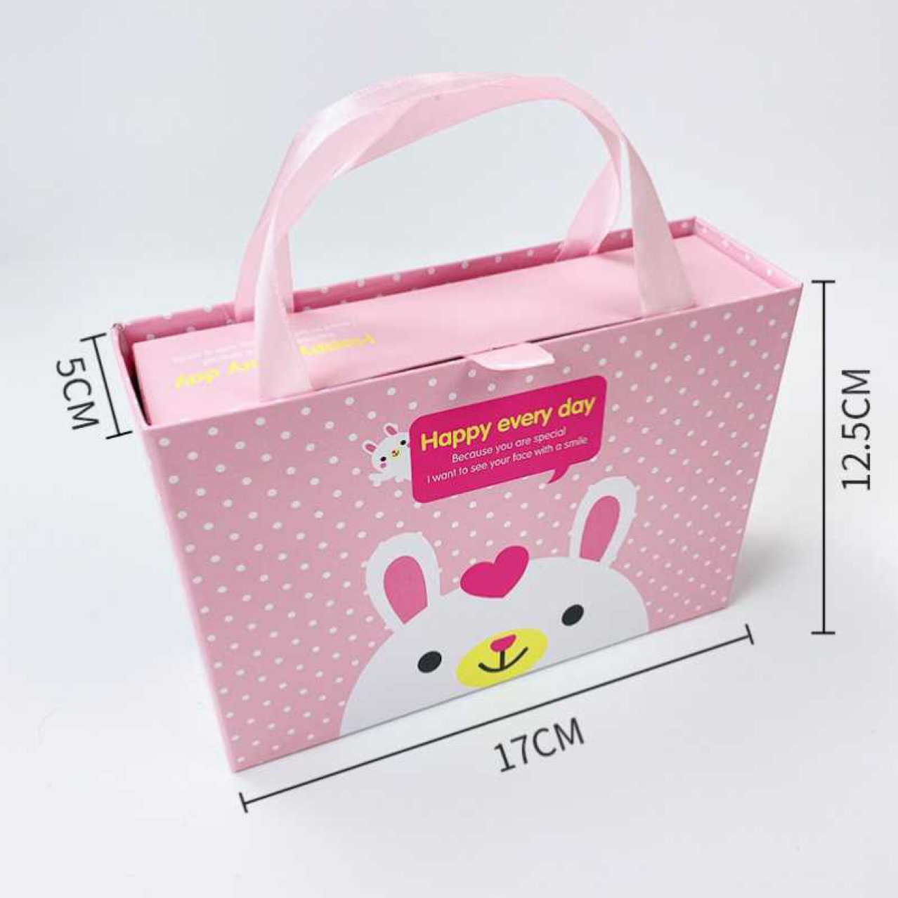 Cartoon Rabbit Cute Snack Candy Hairpin Jewelry Accompanying Gift Empty Box Children's Birthday Gift Packaging Box