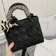 Cross-border Daffy Bag Women's 2024 Autumn and Winter New High-end Genuine Leather Rhombic Bag Stylist Hand Shoulder Crossbody Bag