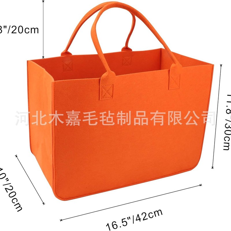 跨境中秋节毛毡包新商务企业活动毛毡托特包礼品袋毛毡手提袋|undefined