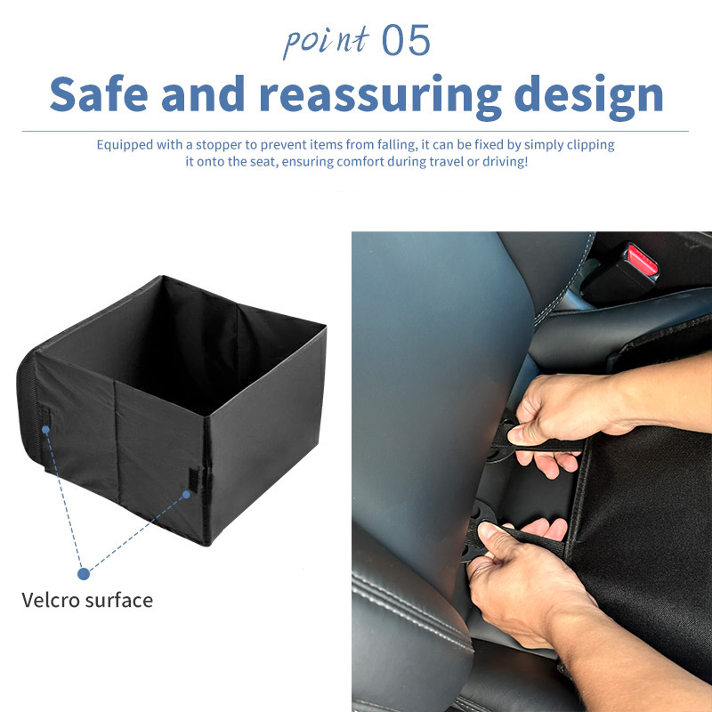 Cross-Border Popular Car Lumbar Pillow Storage Box Two-In-One Foldable Foreign Trade Storage Multi-Functional Four-Season Universal