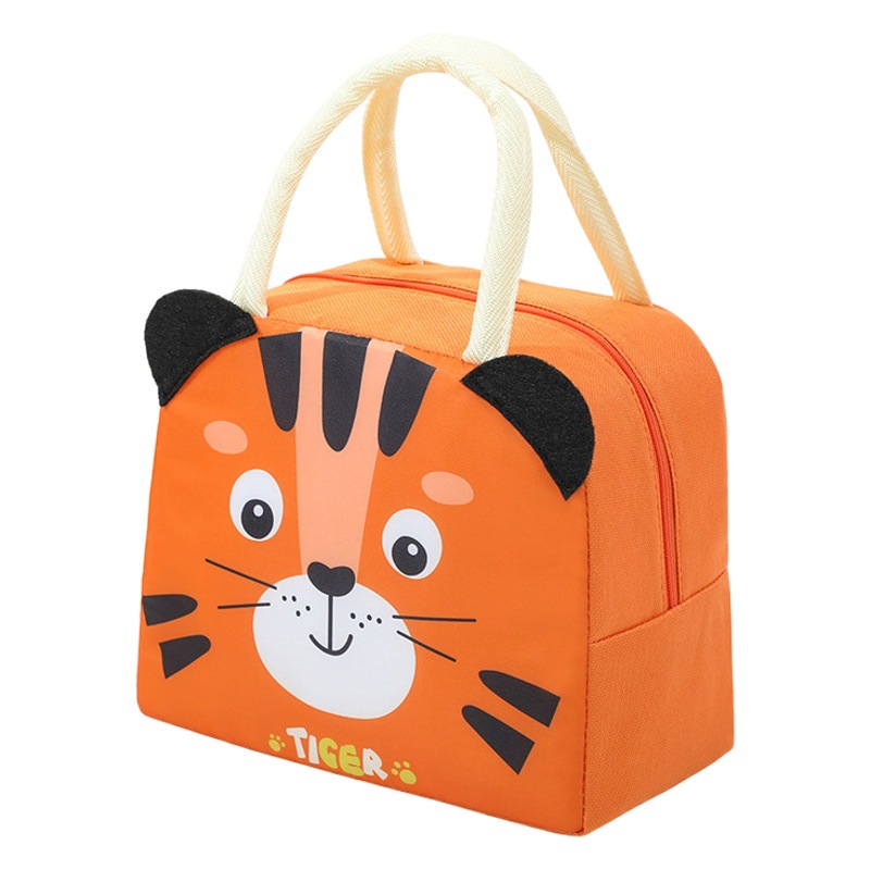New Cartoon insulated lunch box bag portable lunch bag 3D three-dimensional lunch insulation bag aluminum foil thickened lunch box bag