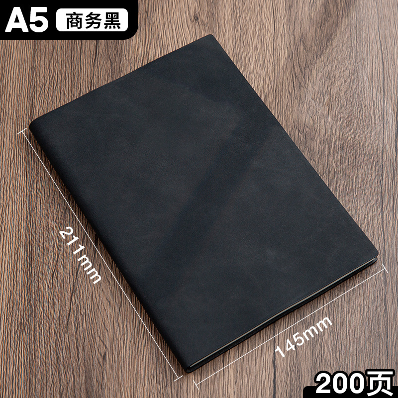 A5 블랙 [PU 부드러운 가죽 모델]