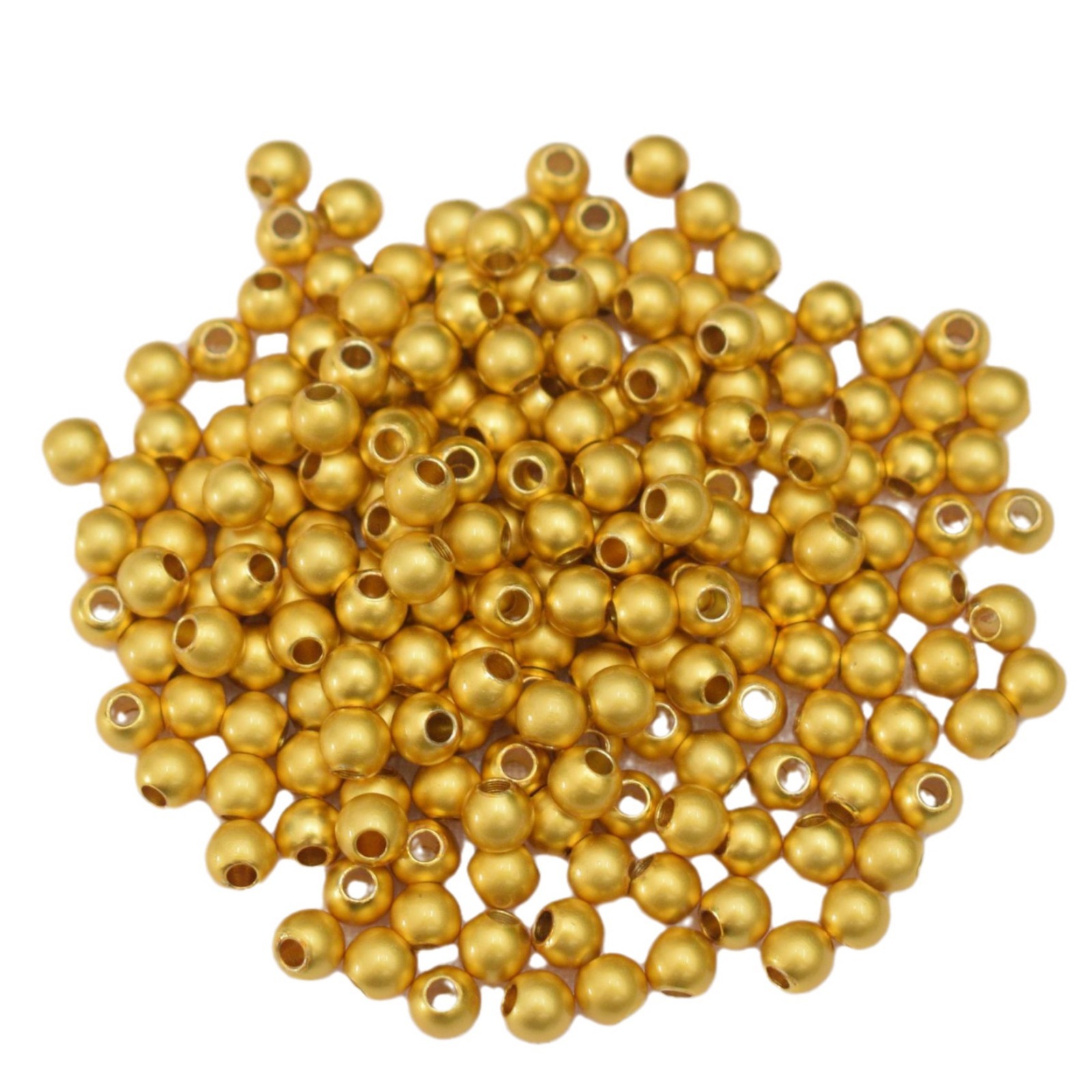 DIY joyería hecha a mano con cuentas accesorios perlas transferencia espaciador perlas pequeñas perlas de oro perlas sólidas brillantes perlas sueltas material al por mayor