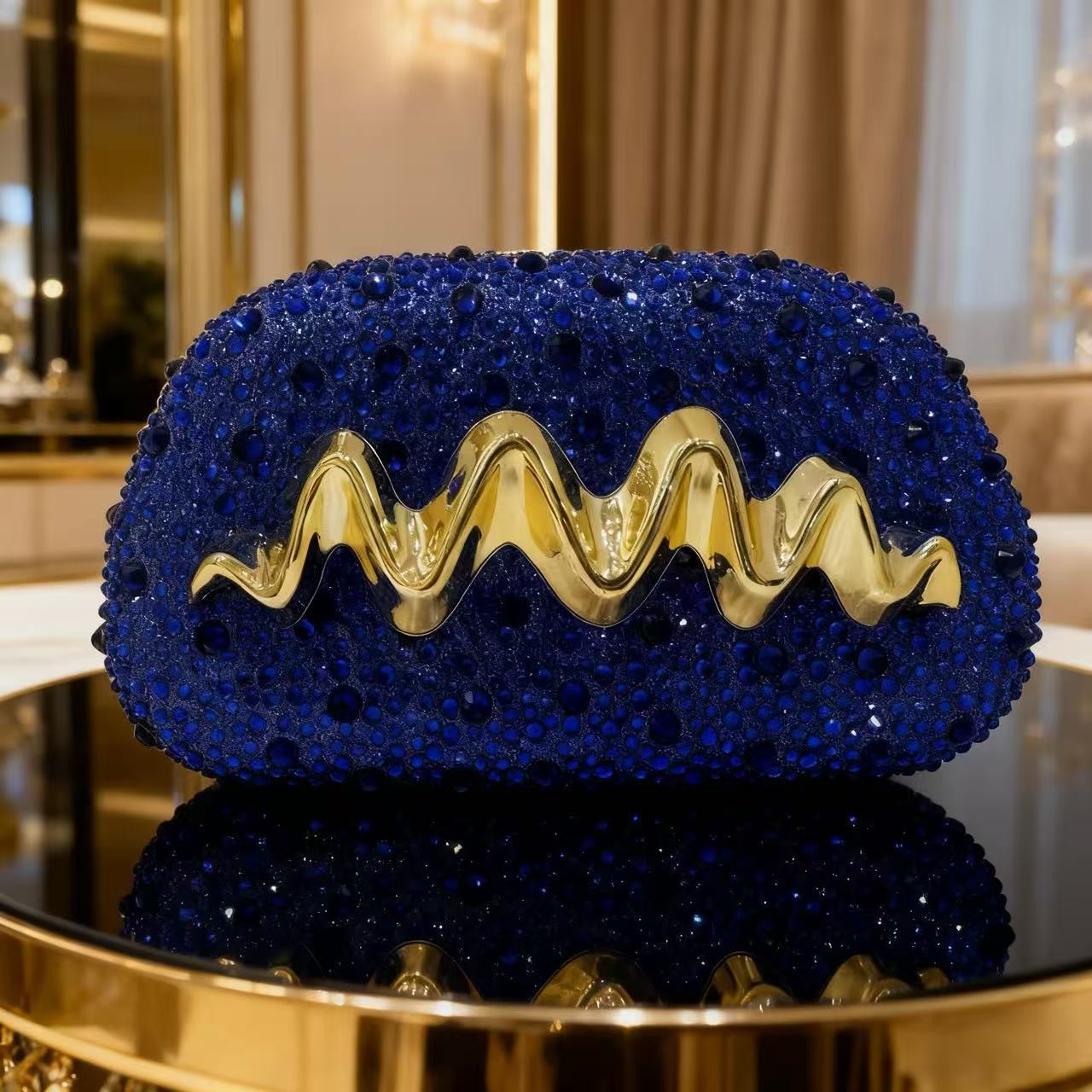 Europa y los Estados Unidos nuevos paquetes de cena de damas un hombro inclinado tramo completo taladro bolsas de mano muñeca especial lujosa bolsa de cena acrílica