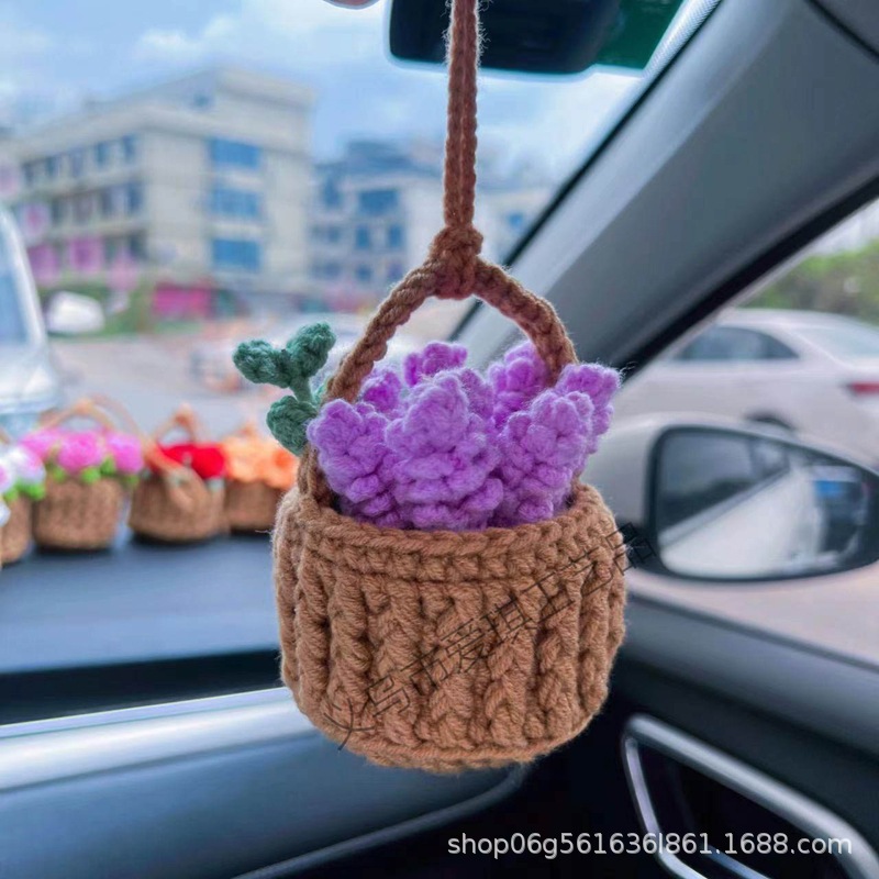 [완성 된 자동차 교수형] 카치 컬러 바구니 + 라벤더