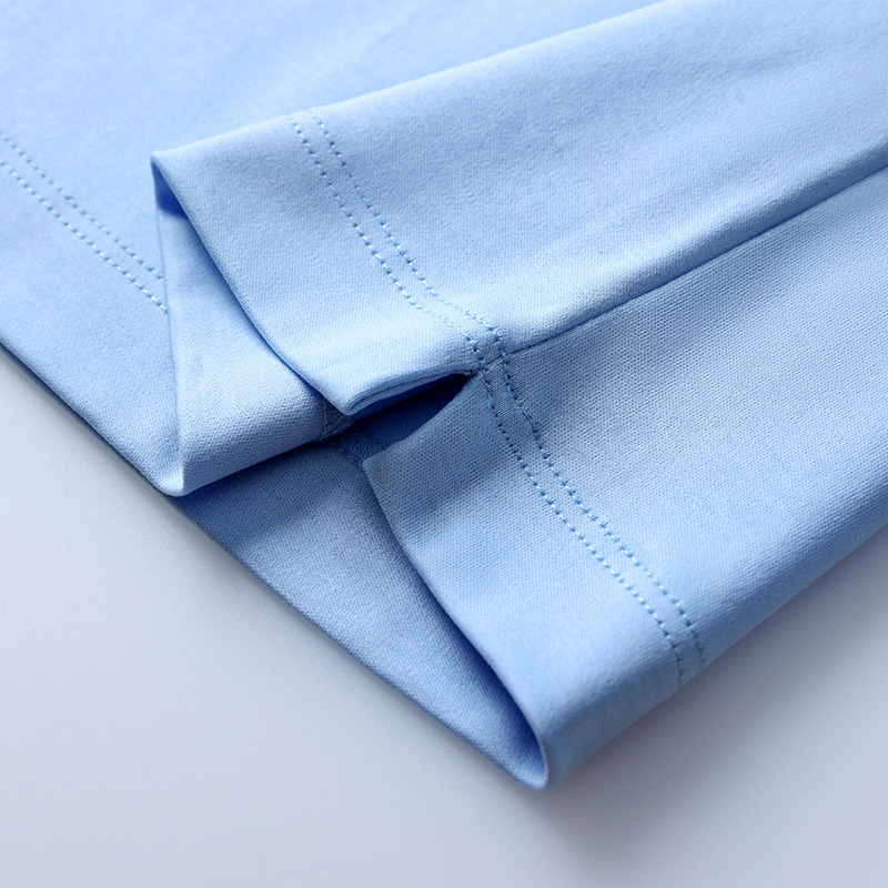 70 piezas de seda de morera de lujo ligero, polo de encaje sin costuras, camisa de polo, ropa de trabajo de alta gama para hombres, personalización