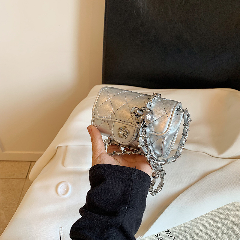 2025 nuevo mini mini viento transfronterizo para padres e hijos globo dorado accesorios bolsos de lápiz labial bolsos de mujer