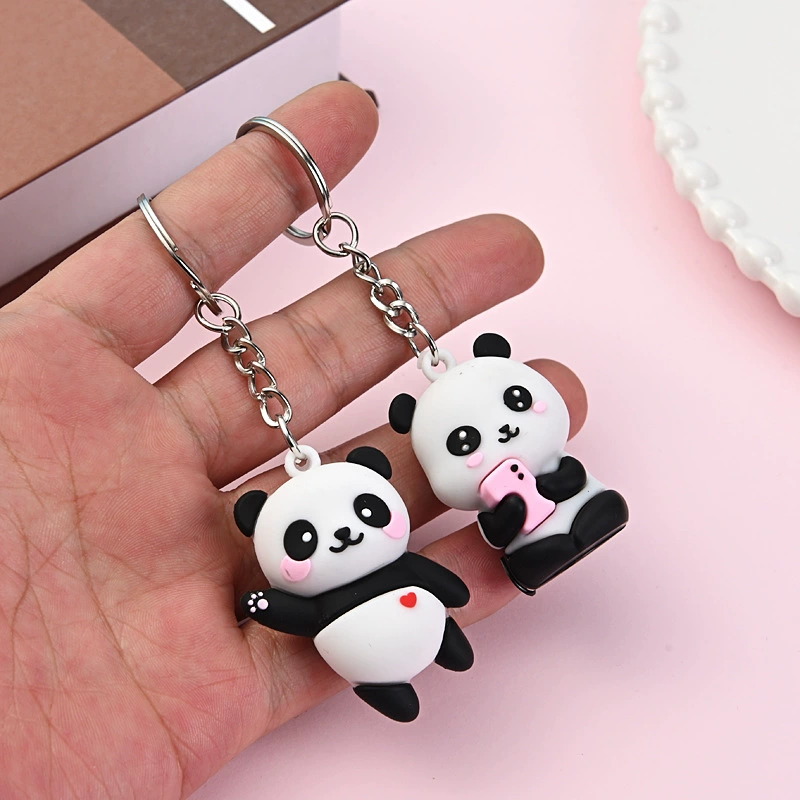 Cute Cartoon Panda Keychain Pendant, Birthday Gift, Random Color, 18 g