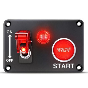 Car ignition switch panel 12V rocker switch with engine button switch with relay line