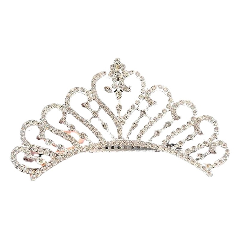 Peine de la corona de los niños princesa perla cristal niña peine del pelo de la muchacha coreana tocado rhinestone accesorios para el cabello al por mayor