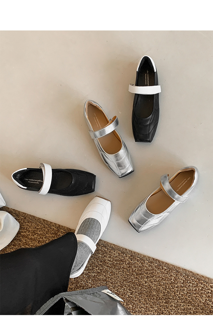 CHIKO Aithley Square Toe Wedge Mary Jane Shoes