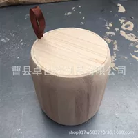 Круглая коробка из цельного дерева деревянная круглая мыльница чайник деревянная свеча бамбуковый ящик для хранения приправ деревянное ведро